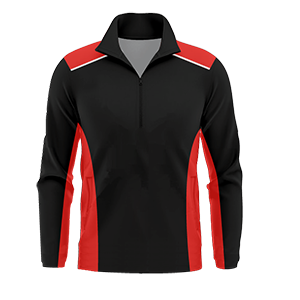 Custom quarter zip jacket — design preview