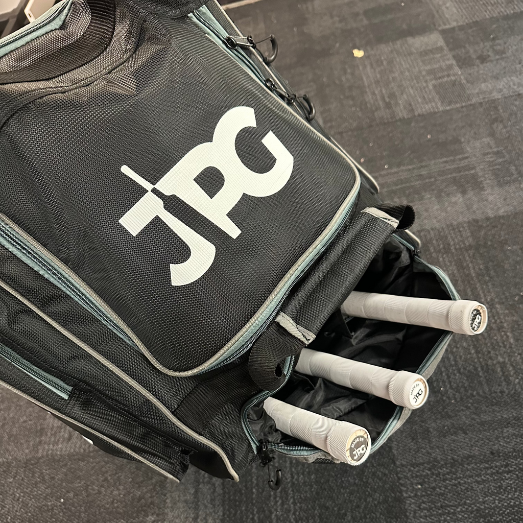 JPGavan Limited Edition roller cricket kit bag, wheels detail
