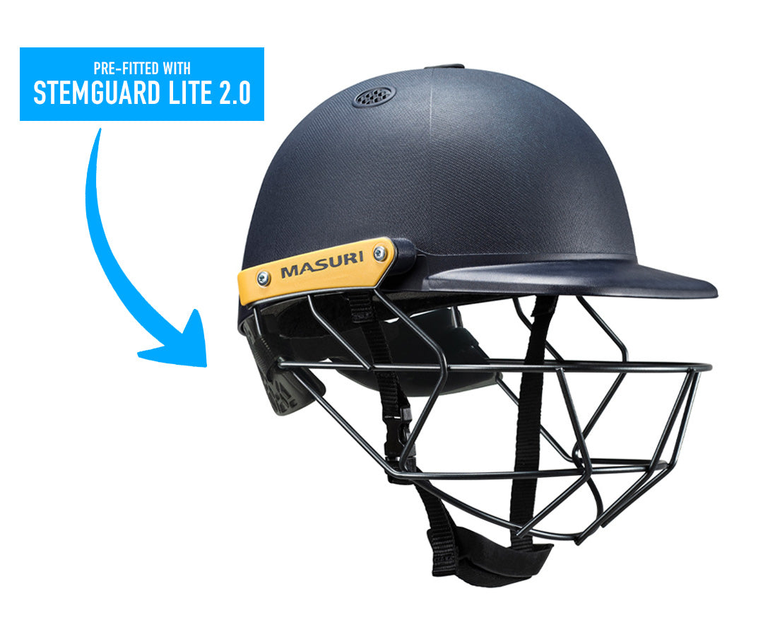 Masuri C Line Steel Junior fitted with StemGuard Lite 2.0