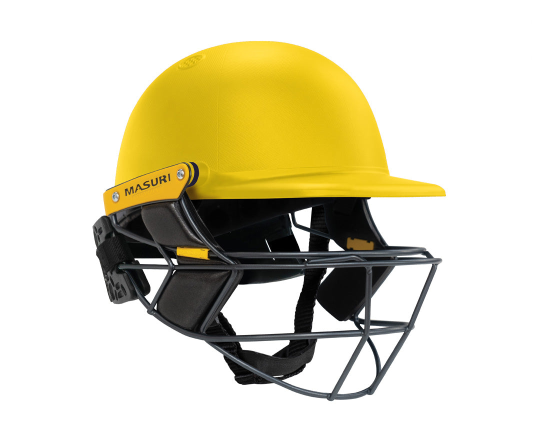 Custom Club Masuri Helmet - E Line Titanium Yellow (Painted Shell)