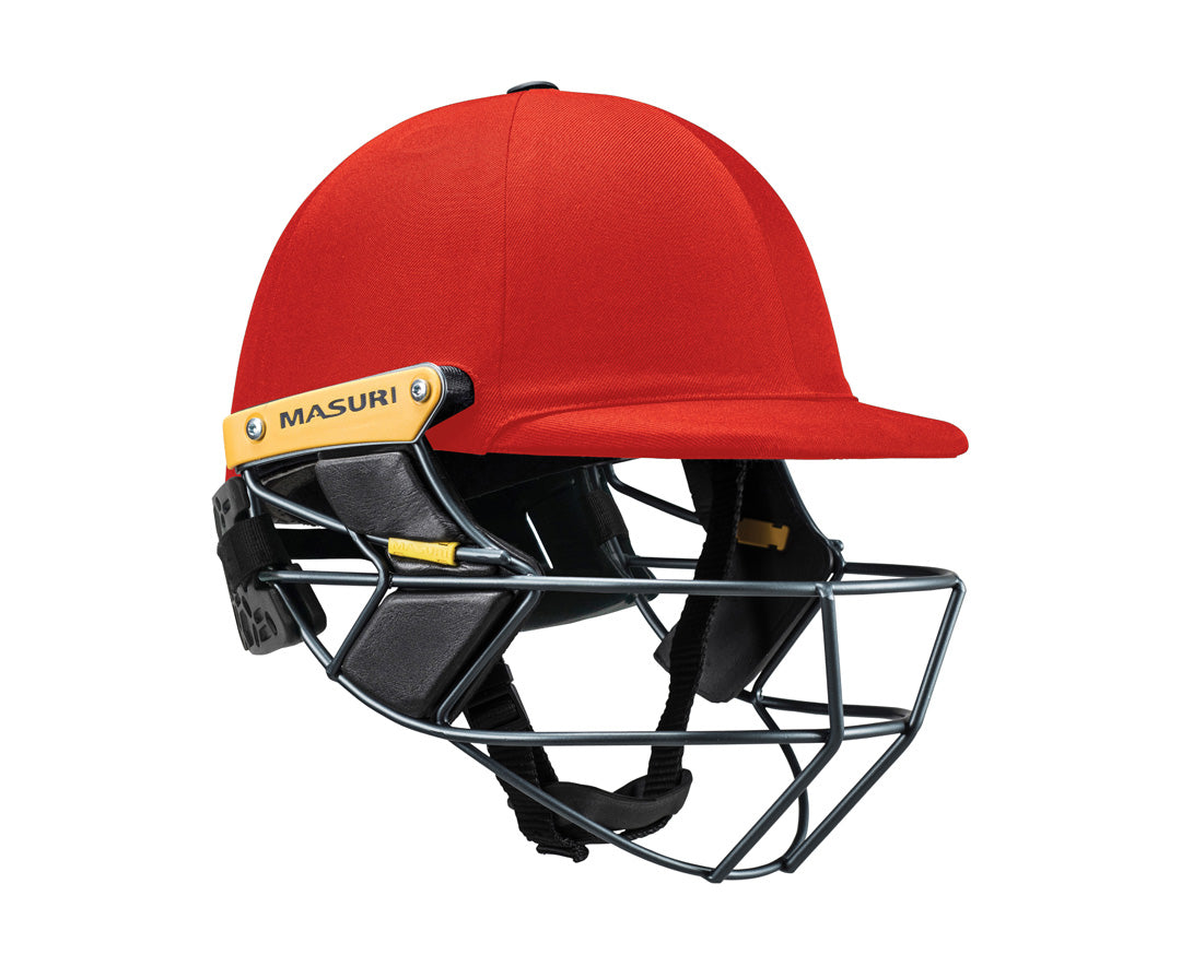 Custom Club Masuri Helmet - T Line Steel Red (Cloth + Embroidery)