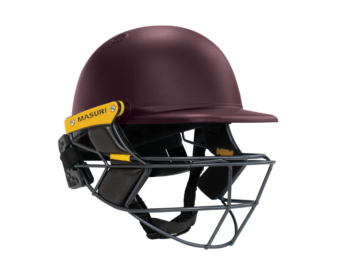 Custom Club Masuri Helmet - E Line Titanium Maroon (Painted Shell)