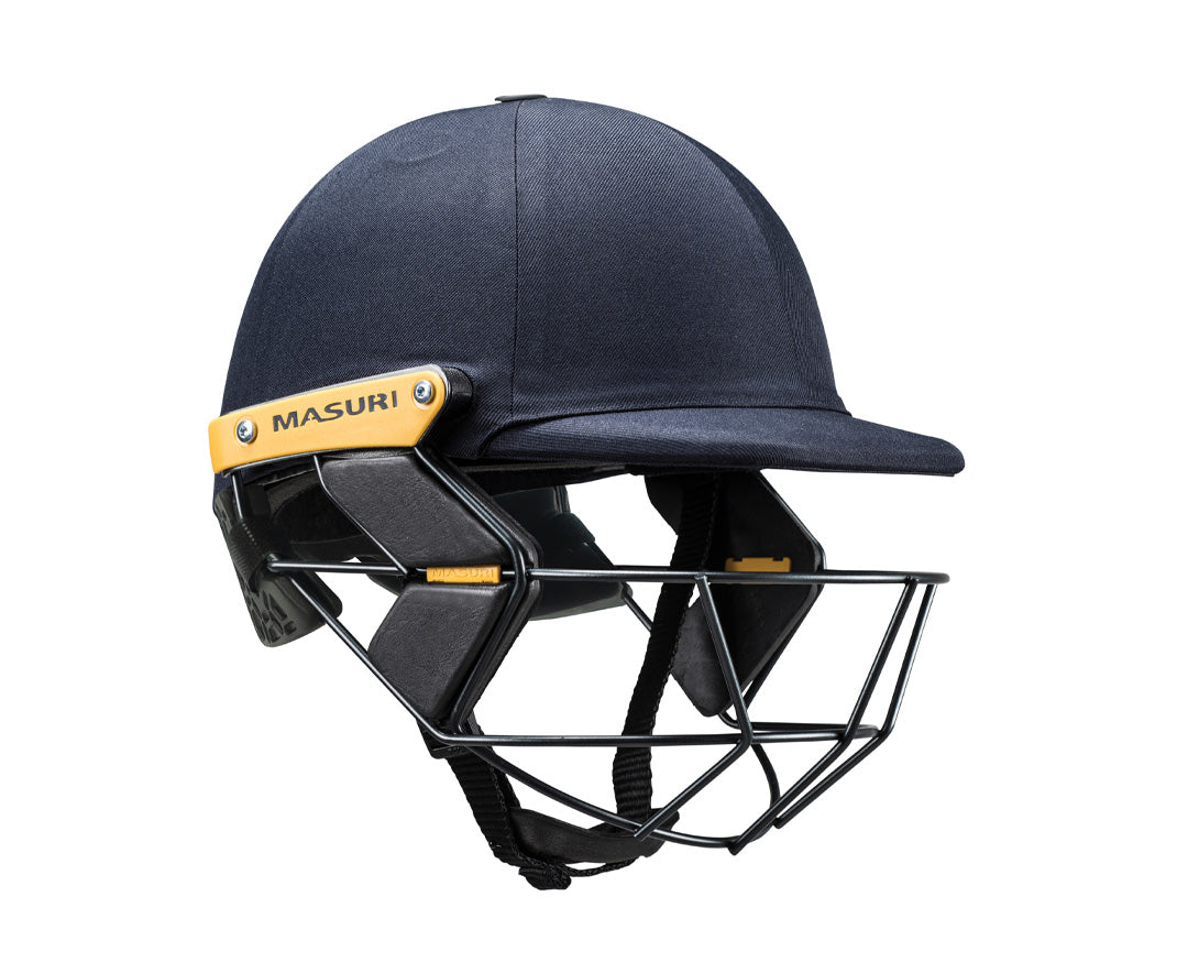 Custom Club Masuri Helmet - T Line Steel Junior Navy (Cloth + Embroidery)