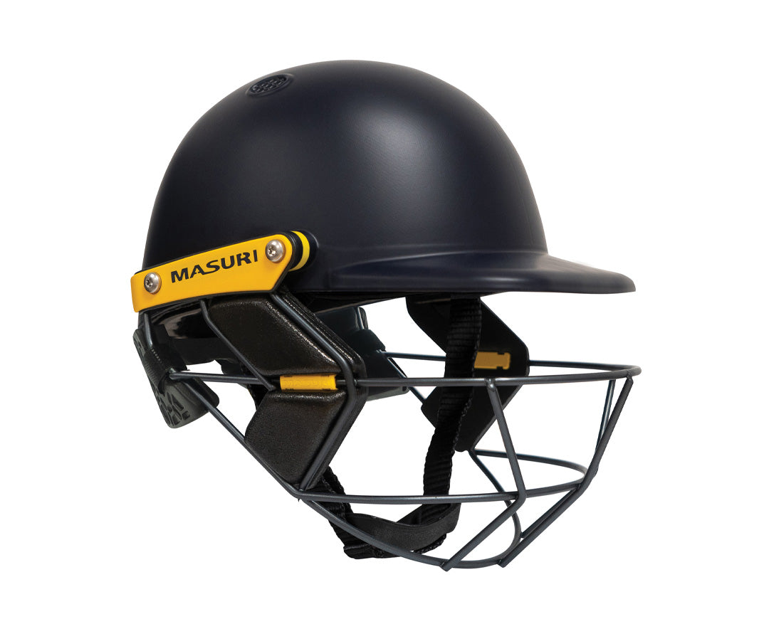 Custom Club Masuri Helmet - T Line Steel Junior Navy (Painted Shell)